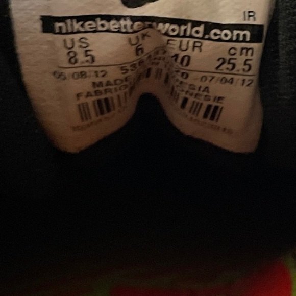 Nike H2O Repel LaceUp Black Canvas Women’s Sneaker Shoe SZ 8.5 - Picture 8 of 12